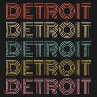 Vintage Retro Detroit Michigan 70s 80s Style T-Shirt thumb 7