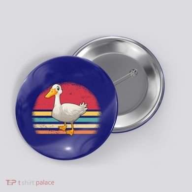 Vintage Retro Duck Gift Button