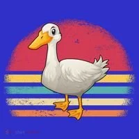 Vintage Retro Duck Gift Women's T-Shirt thumb 6