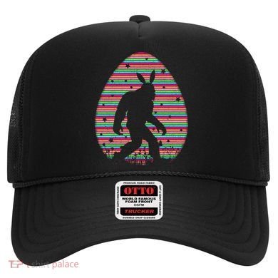 Vintage Retro Easter Egg Lover Funny Bigfoot Easter Sunday Gift Hat