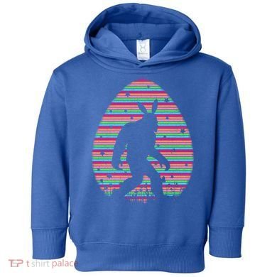 Vintage Retro Easter Egg Lover Funny Bigfoot Easter Sunday Gift Toddler Hoodie