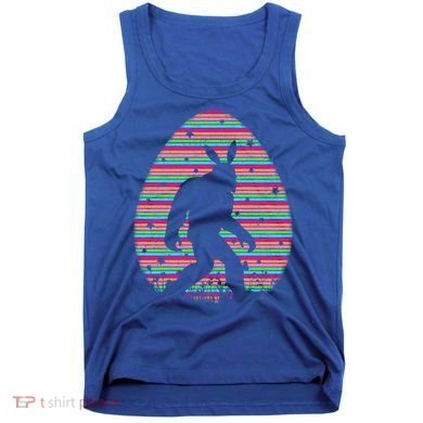 Vintage Retro Easter Egg Lover Funny Bigfoot Easter Sunday Gift Tank Top