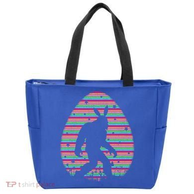 Vintage Retro Easter Egg Lover Funny Bigfoot Easter Sunday Gift Tote Bag