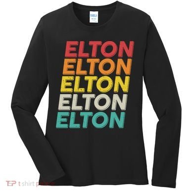 Vintage Retro Elton Women's Long Sleeve Shirt