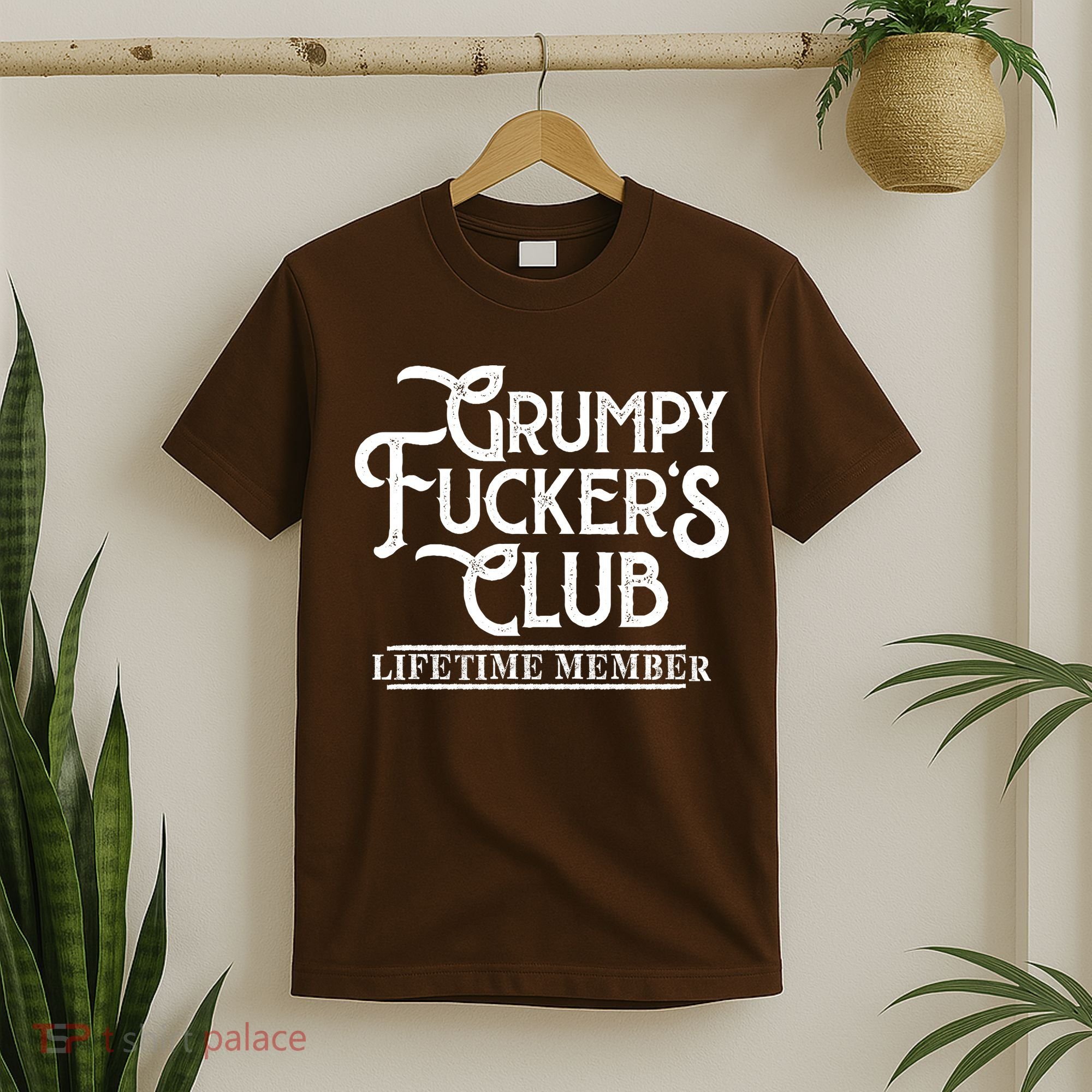 Vintage Retro Funny Grumpy Fucker's Club Lifetime Member T-Shirt
