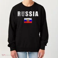 Vintage Russia Flag Women's Sweatshirt thumb 0