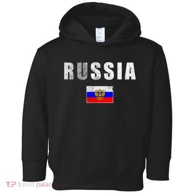Vintage Russia Flag Toddler Hoodie