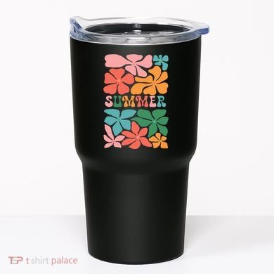 Vintage Retro Floral Summer Tumbler