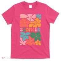 Vintage Retro Floral Summer T-Shirt thumb 0