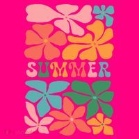 Vintage Retro Floral Summer T-Shirt thumb 7