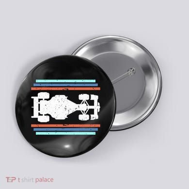 Vintage Retro Formula Racing Racing Party Funny Gift Button