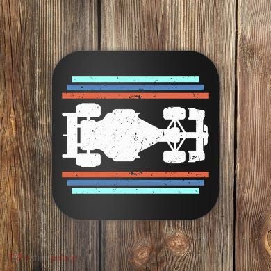 Vintage Retro Formula Racing Racing Party Funny Gift Coaster