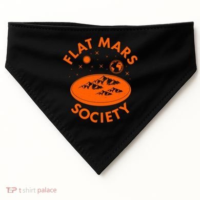 Vintage Retro Flat Mars Society USA-Made Doggie Bandana