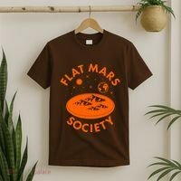 Vintage Retro Flat Mars Society T-Shirt thumb 2