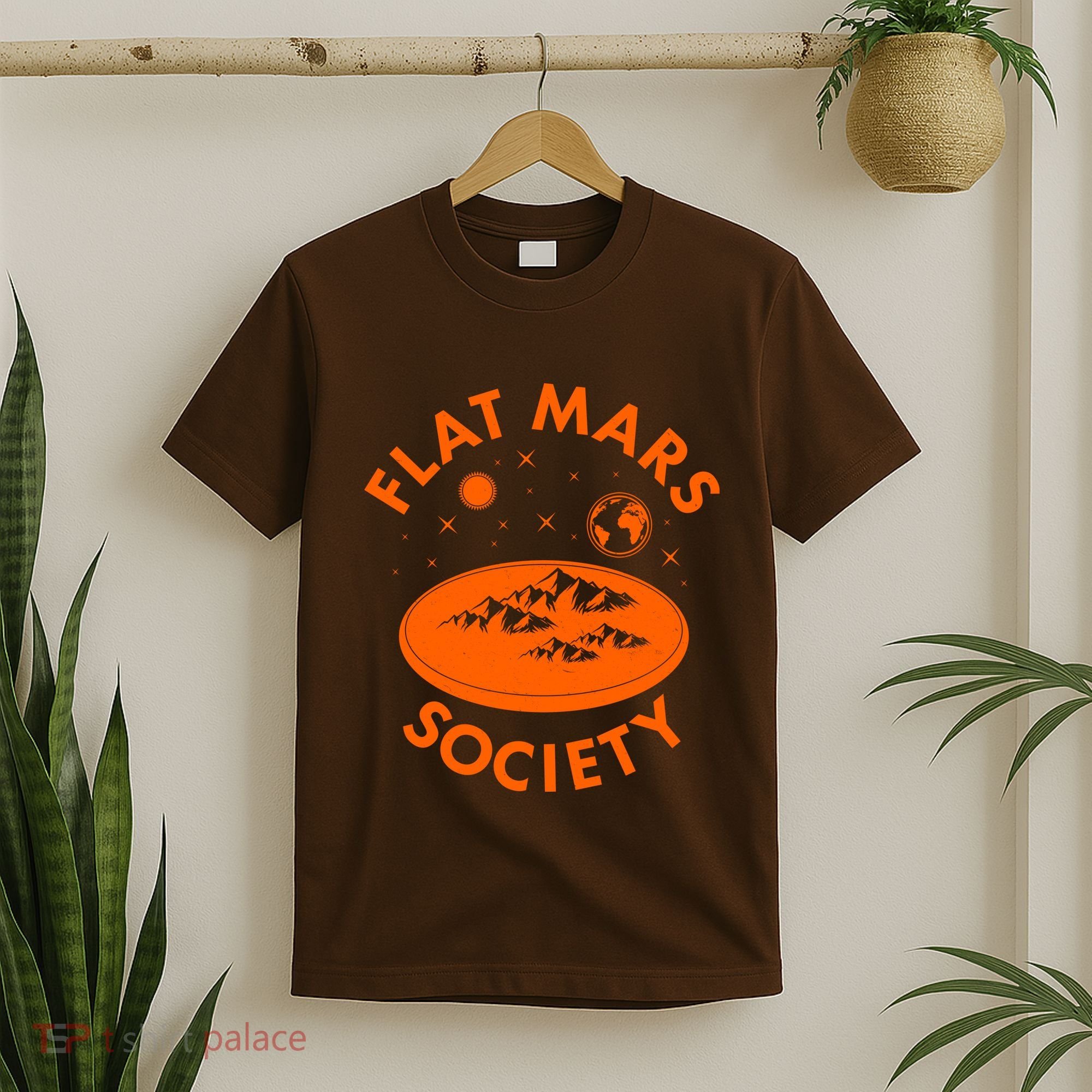 Vintage Retro Flat Mars Society T-Shirt