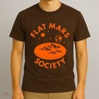 Vintage Retro Flat Mars Society T-Shirt thumb 3