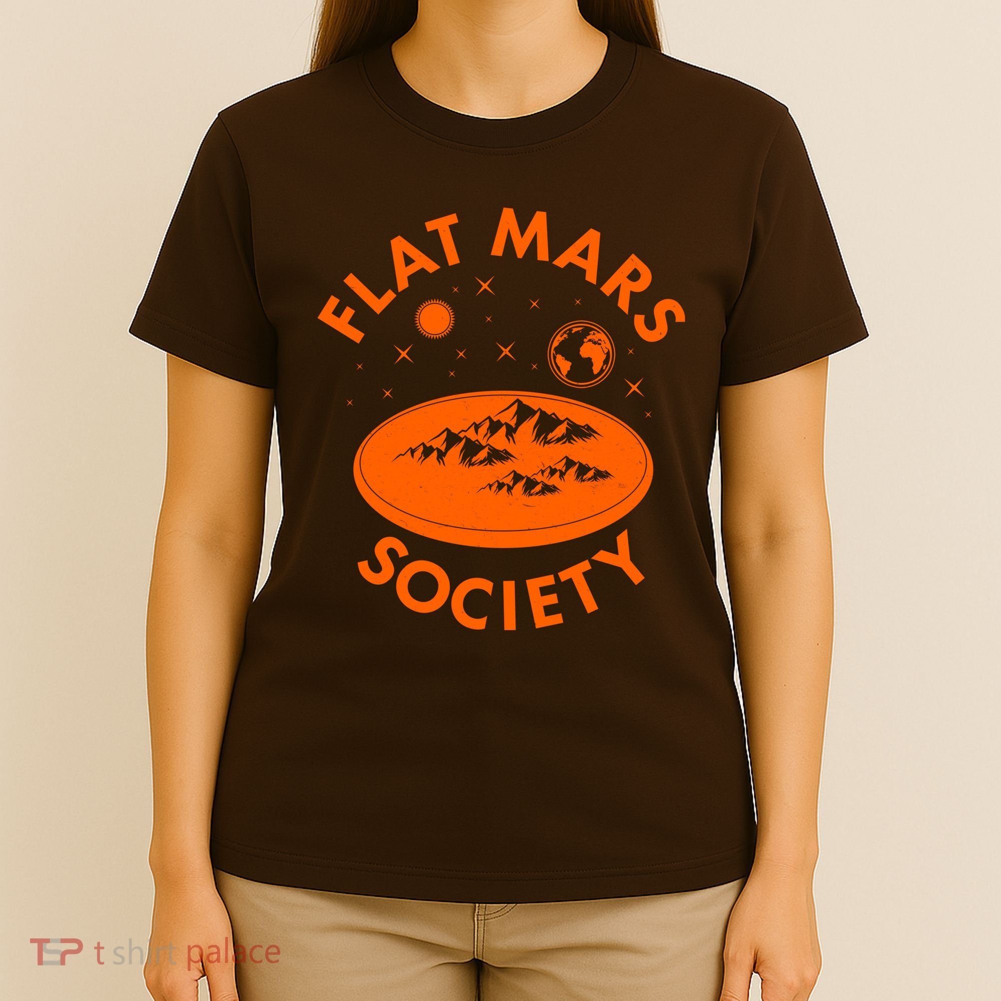 Vintage Retro Flat Mars Society T-Shirt