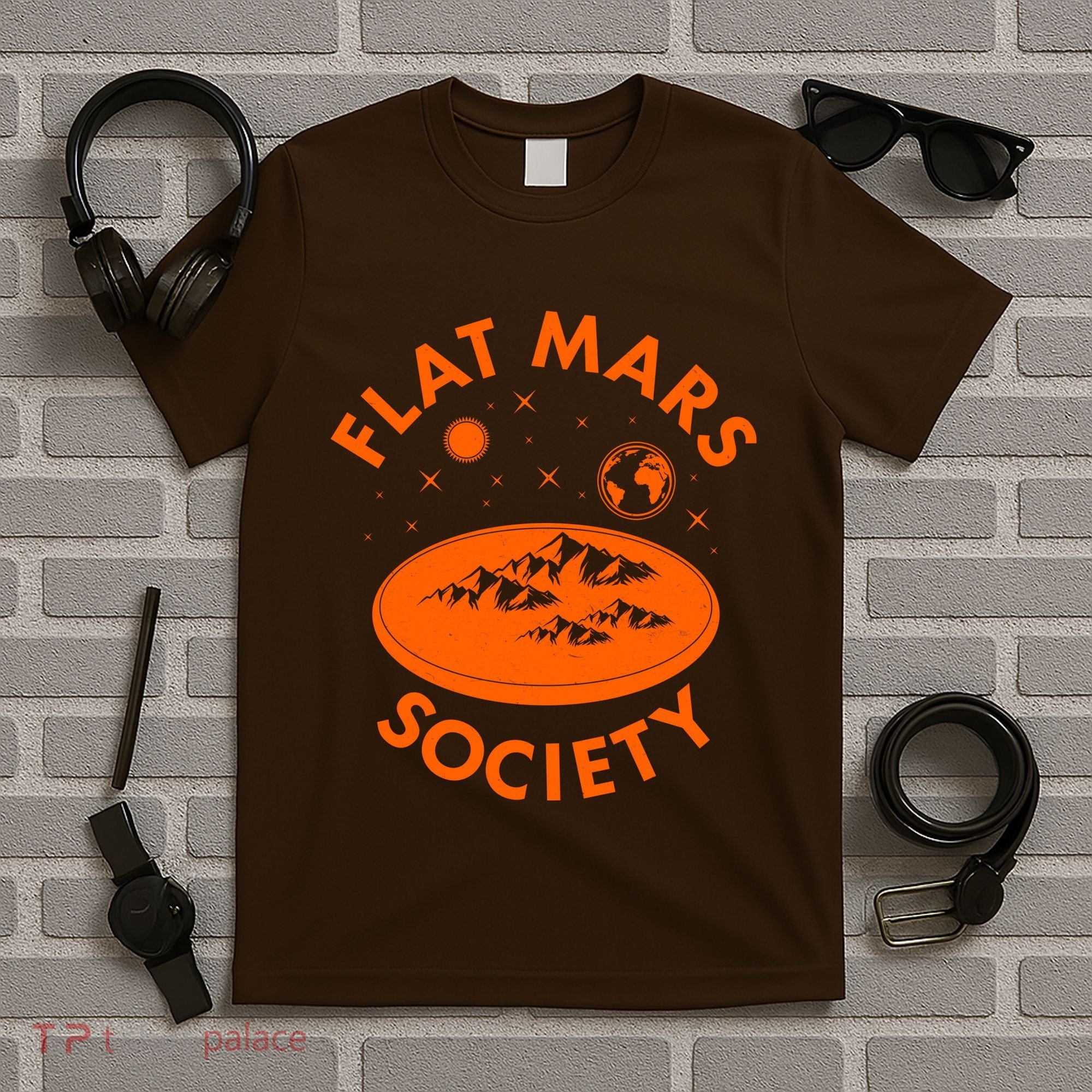 Vintage Retro Flat Mars Society T-Shirt