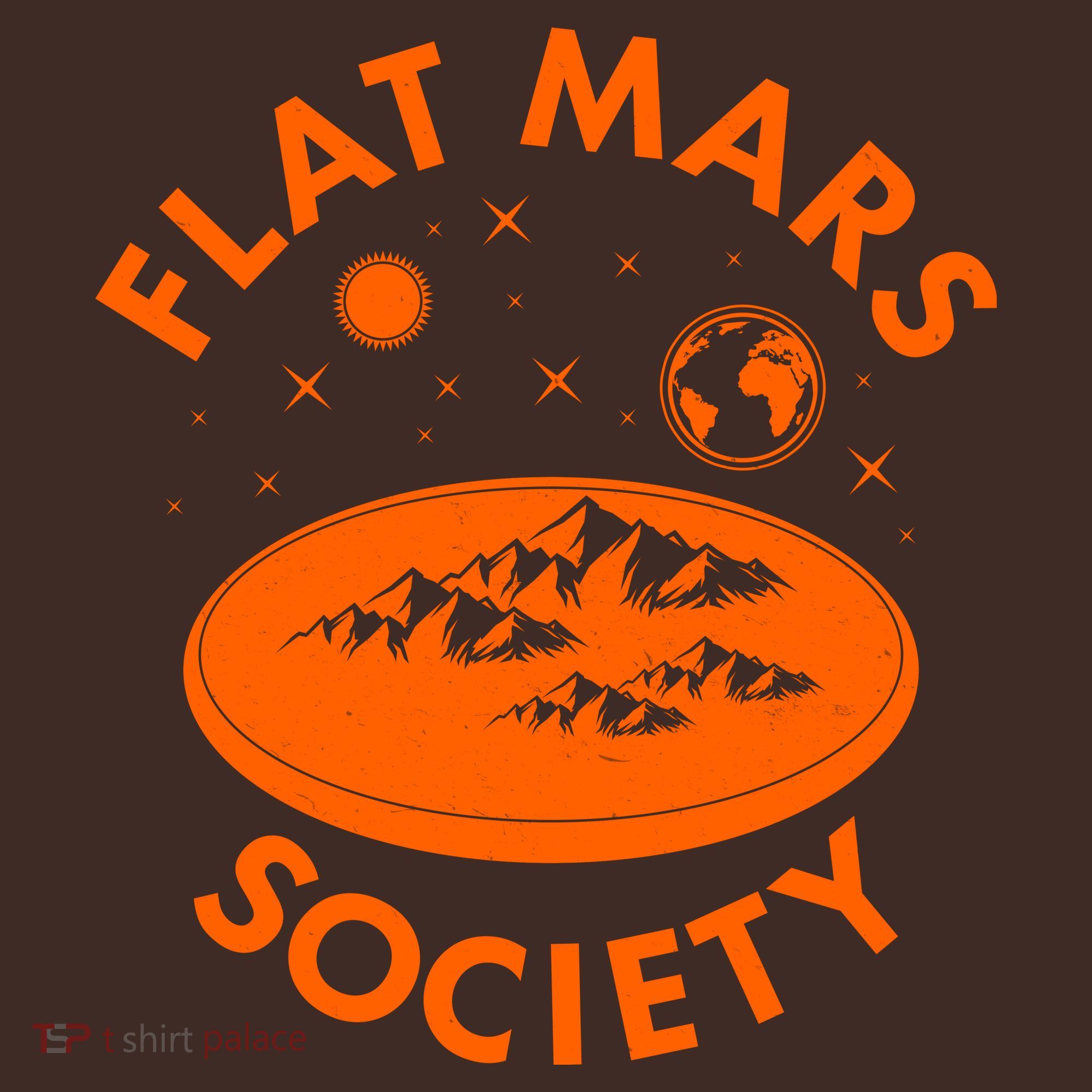 Vintage Retro Flat Mars Society T-Shirt
