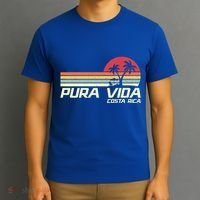 Vintage Retro Family Vacation Costa Rica Pura Vida Beach Gift T-Shirt thumb 3