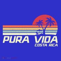 Vintage Retro Family Vacation Costa Rica Pura Vida Beach Gift T-Shirt thumb 7