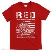 Vintage Red Friday Until They Come Home USA American Flag T-Shirt thumb 0