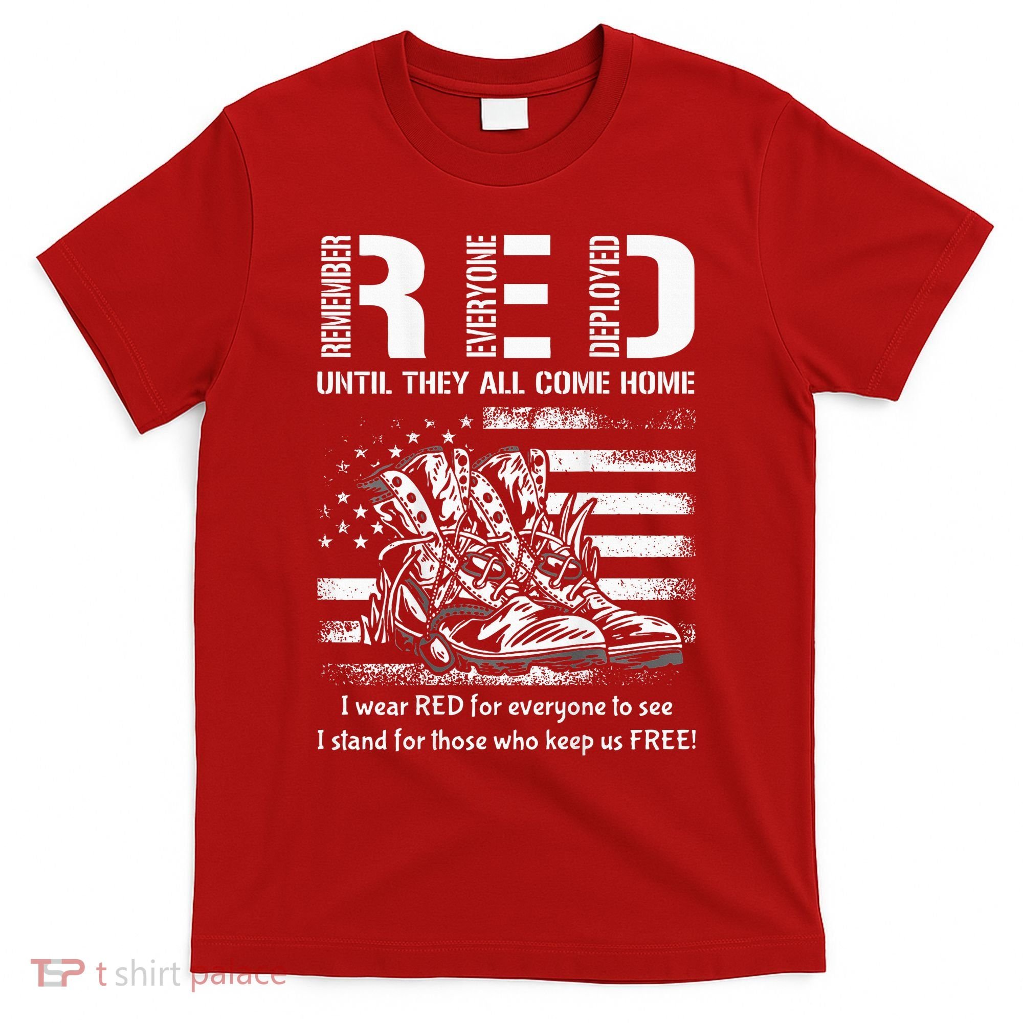 Vintage Red Friday Until They Come Home USA American Flag T-Shirt