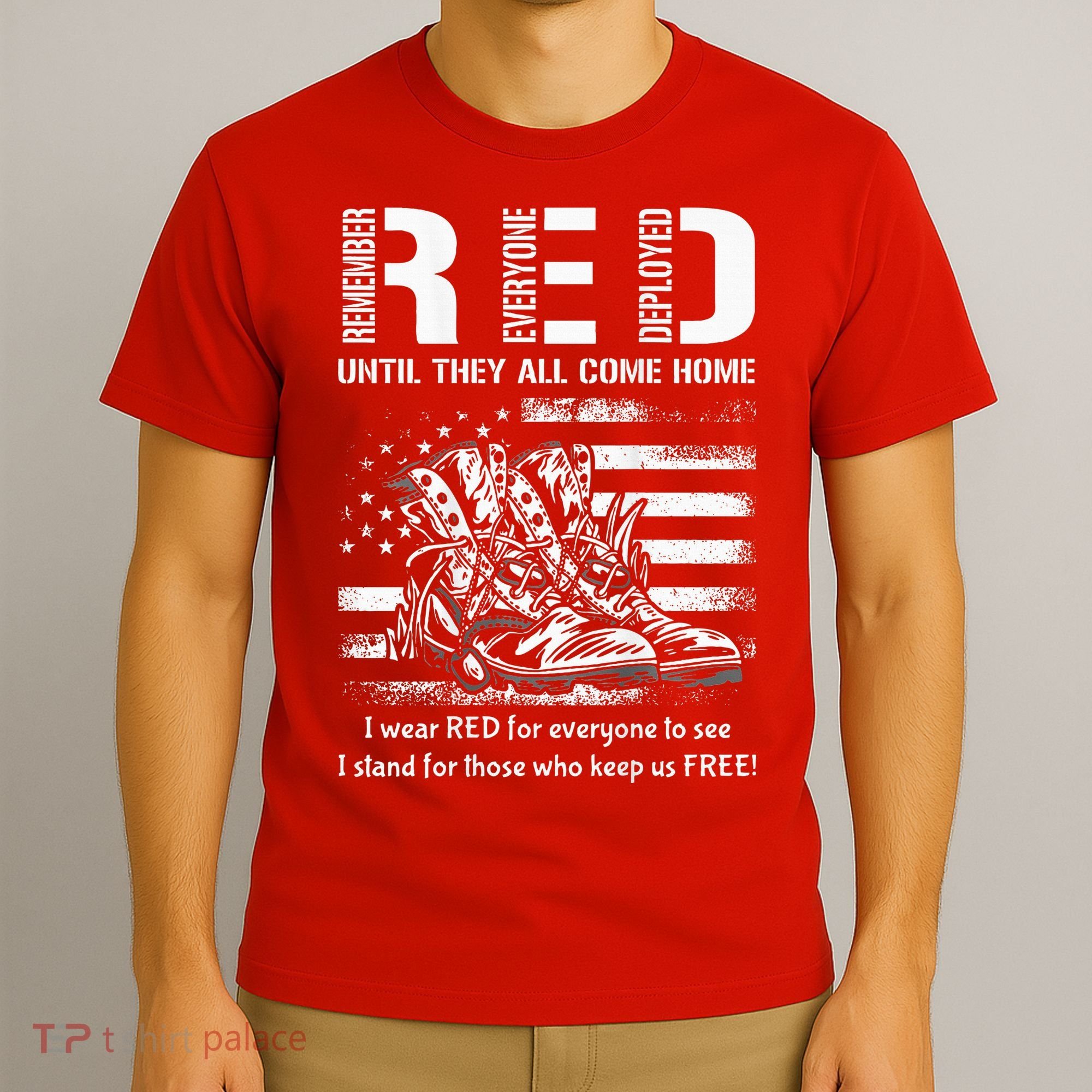 Vintage Red Friday Until They Come Home USA American Flag T-Shirt