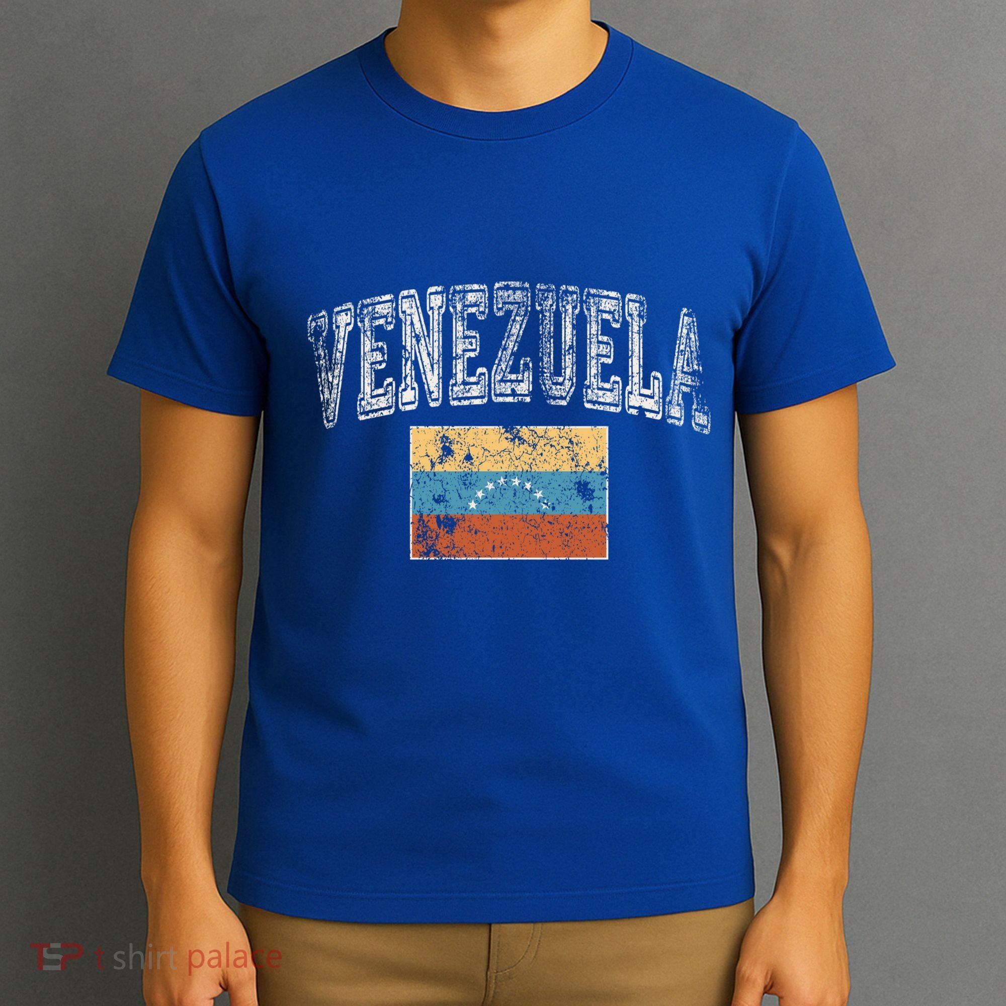 Vintage Retro Faded Venezuela Flag Venezuelan Pride Gift T-Shirt