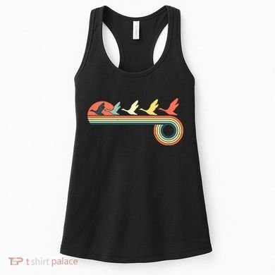 Vintage Retro Flying Geese Women's Tank Top