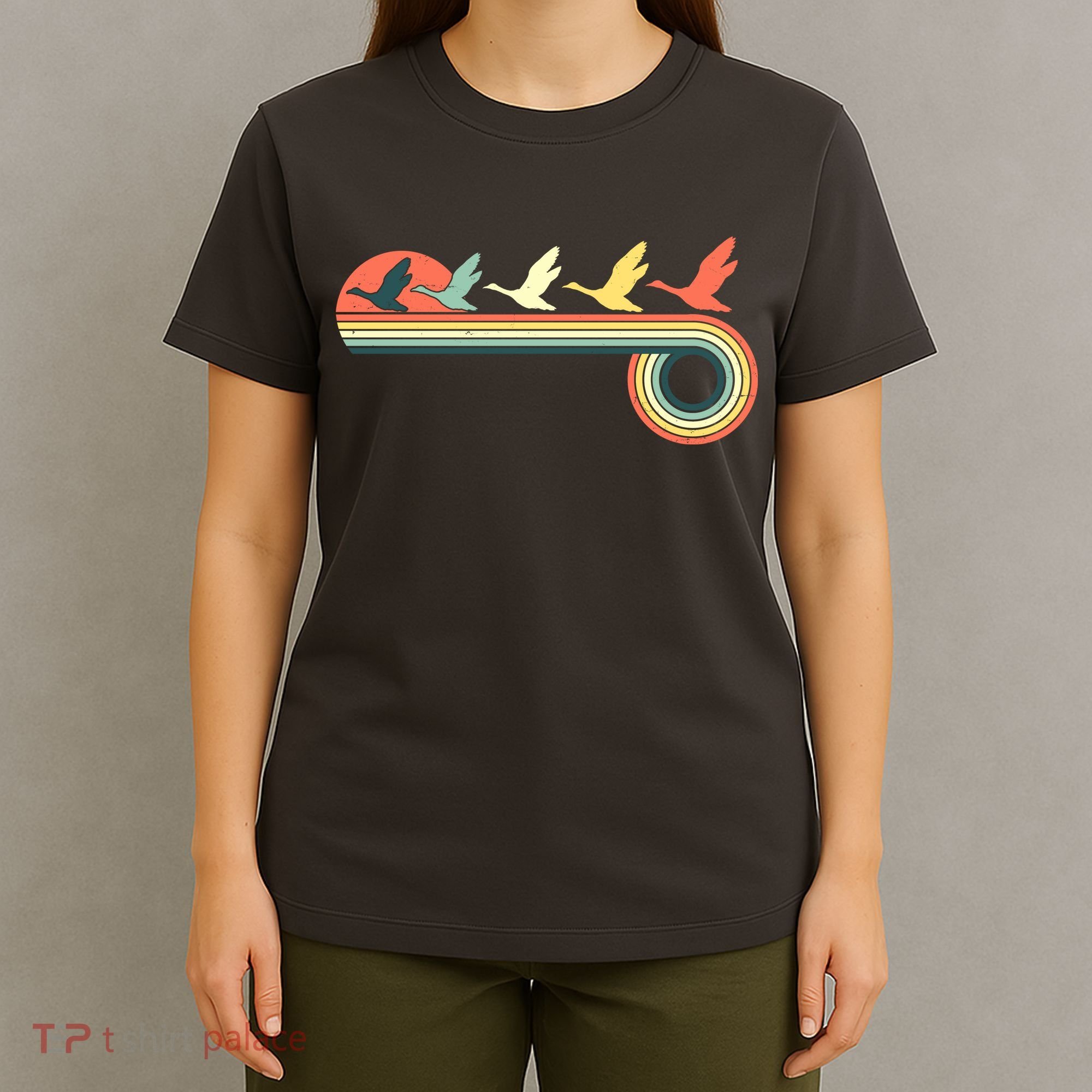Vintage Retro Flying Geese T-Shirt