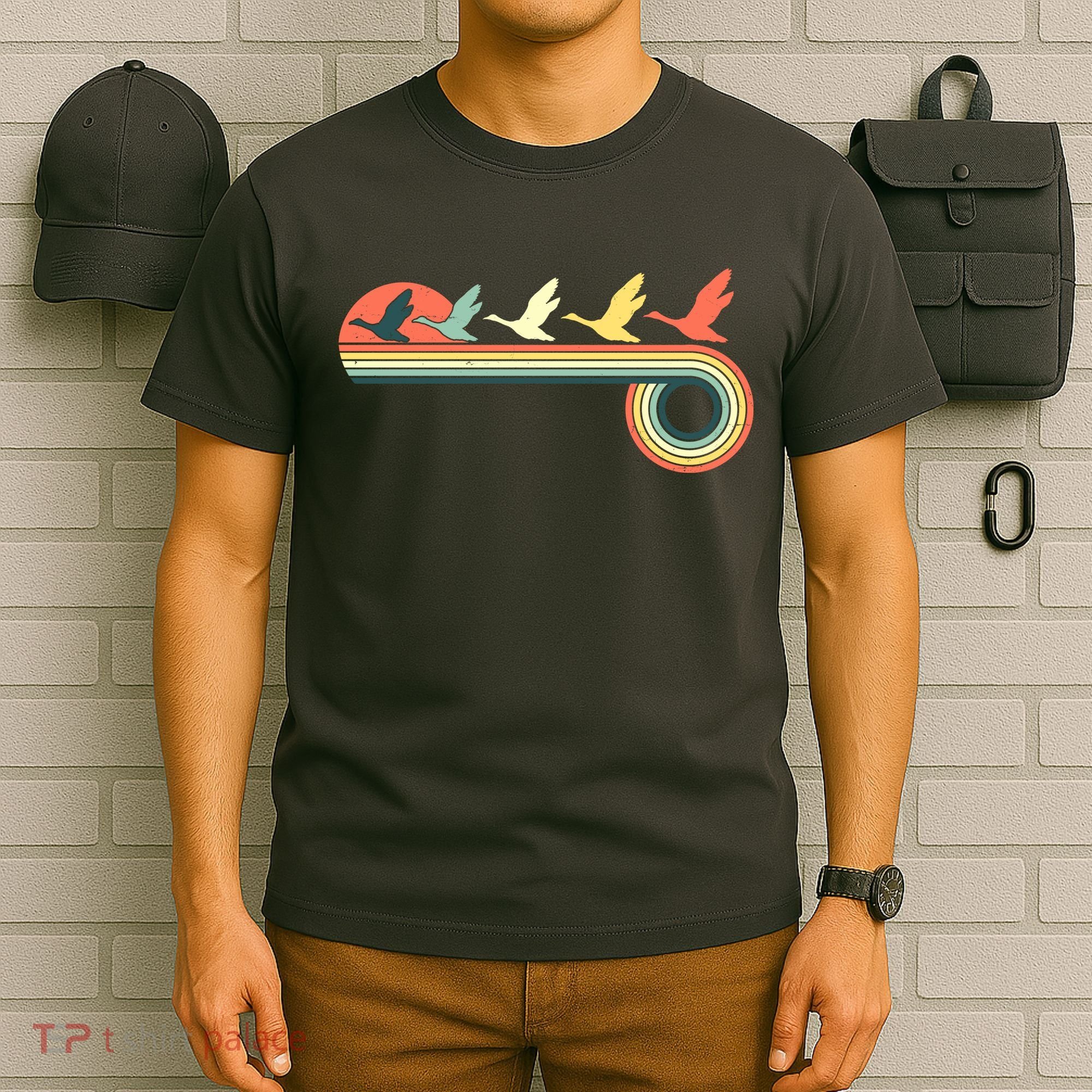 Vintage Retro Flying Geese T-Shirt