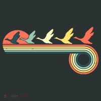 Vintage Retro Flying Geese T-Shirt thumb 7