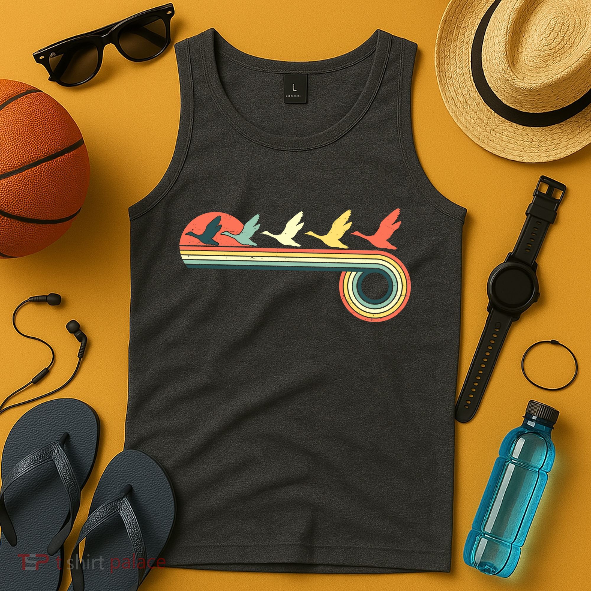 Vintage Retro Flying Geese Tank Top