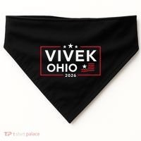 Vivek Ramaswamy For Governor Of Ohio 2026 Vivek USA-Made Doggie Bandana thumb 0