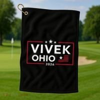 Vivek Ramaswamy For Governor Of Ohio 2026 Vivek Golf Towel thumb 1