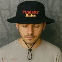 Virginity Rules Funny Virginity Bucket Hat thumb 2