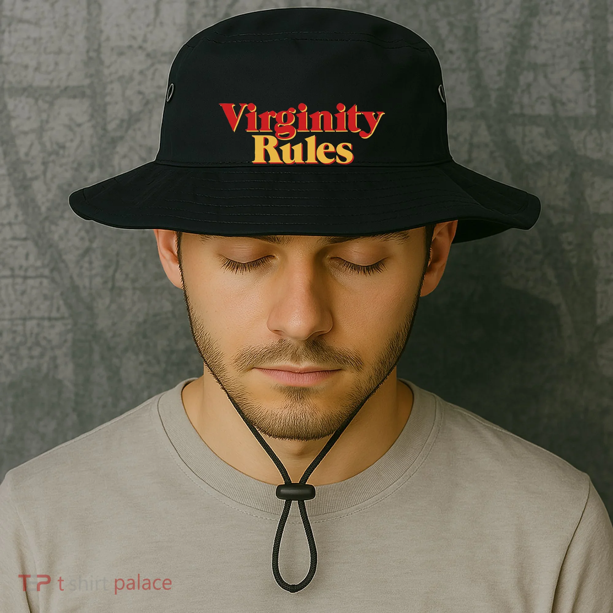 Virginity Rules Funny Virginity Bucket Hat