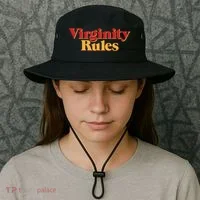Virginity Rules Funny Virginity Bucket Hat thumb 3