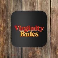 Virginity Rules Funny Virginity Coaster thumb 0