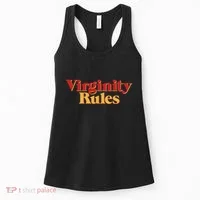 Virginity Rules Funny Virginity Women's Tank Top thumb 0
