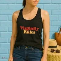 Virginity Rules Funny Virginity Women's Tank Top thumb 2