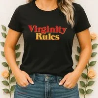 Virginity Rules Funny Virginity Women's T-Shirt thumb 2