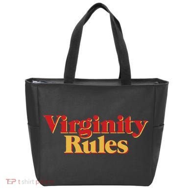Virginity Rules Funny Virginity Tote Bag