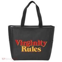 Virginity Rules Funny Virginity Tote Bag thumb 0
