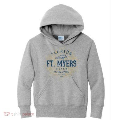Vintage Retro Fort Myers Beach Kids Hoodie
