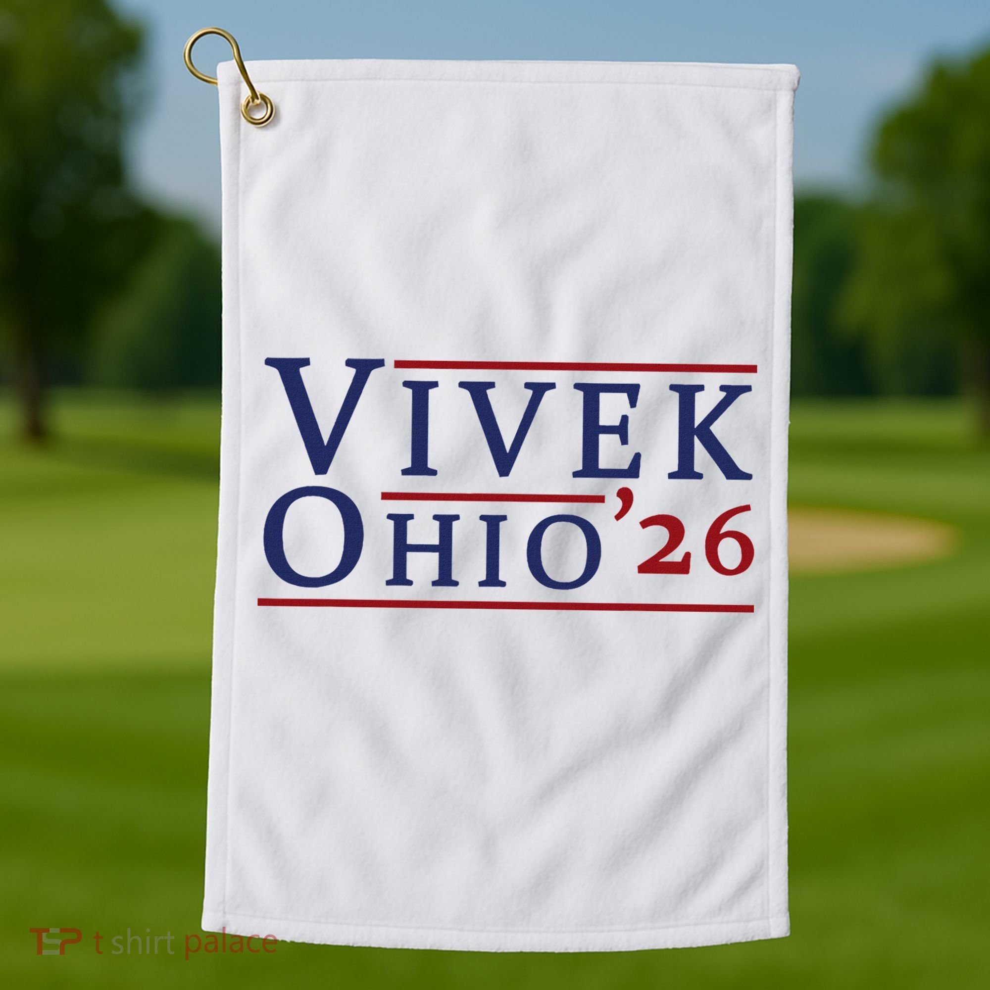 Vivek Ramaswamy For Governor Of Ohio 2026 Vivek 2026 Golf Towel