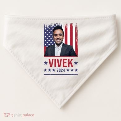 Vivek Ramawamy For President 2024 Election USA-Made Doggie Bandana
