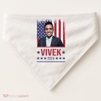 Vivek Ramawamy For President 2024 Election USA-Made Doggie Bandana thumb 0
