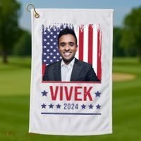 Vivek Ramawamy For President 2024 Election Golf Towel thumb 1